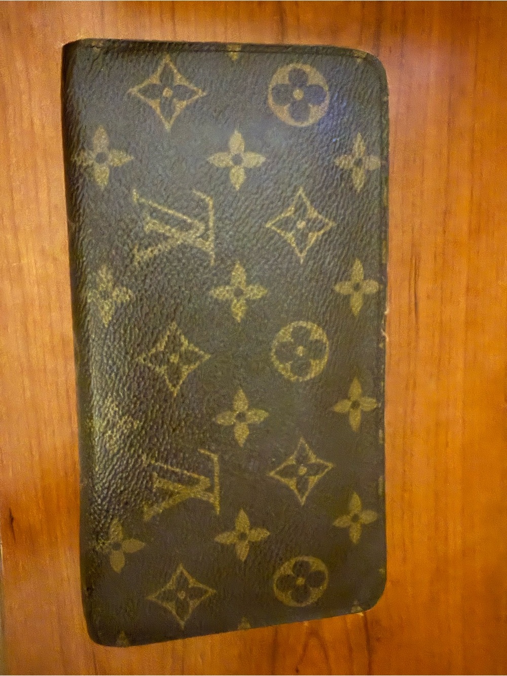 Louis Vuitton Monogram Long Wallet - Brown/Gold Print